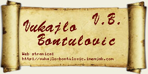 Vukajlo Bontulović vizit kartica